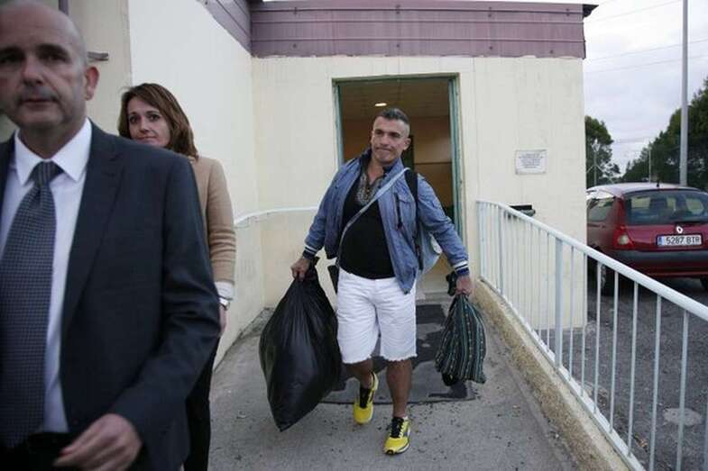 Imagen de Kid Telde saliendo de la cárcel en 2013/Arcadio Suárez/C7.